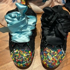 Lanvin Leather Curb Dept. Black Multi.